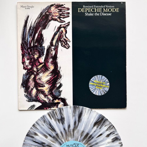 Depeche Mode Shake The Disease Grey Marbled 12" Maxi Single used