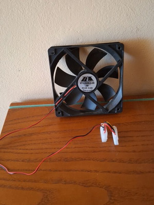 ZEtA fan ZT1225L12S 12V 0.18A 12025 12CM 3PIN like new