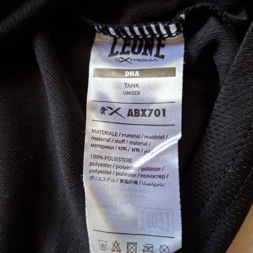Leone 1947 DNA Tank top, black with gold details, XL unisex