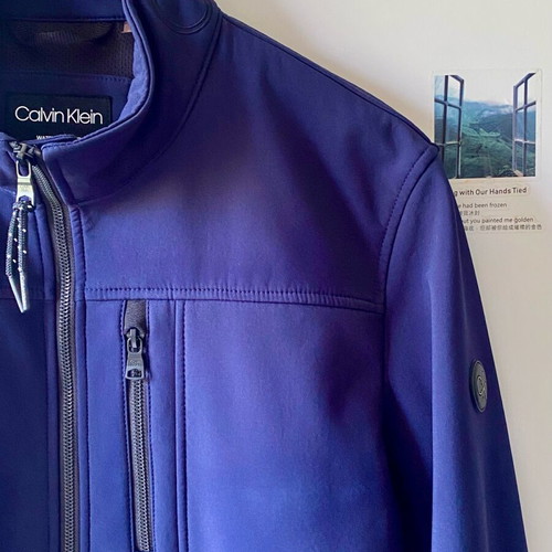 Calvin Klein Softshell Jacket Navy Size M Like New