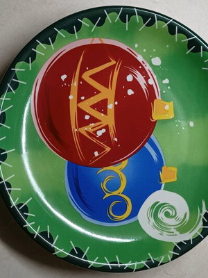 Christmas platter new, set of 2 pieces