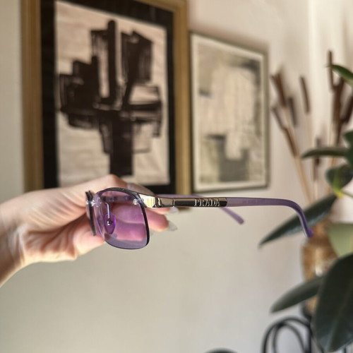 Prada vintage purple sunglasses unisex, like new