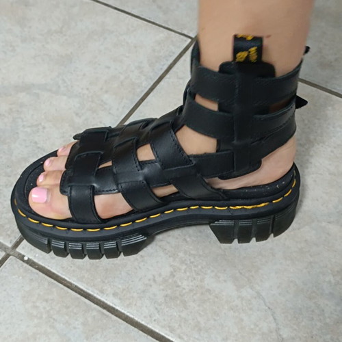 Dr. Martens Ricki Gladiator Platform Sandals Black Size 37