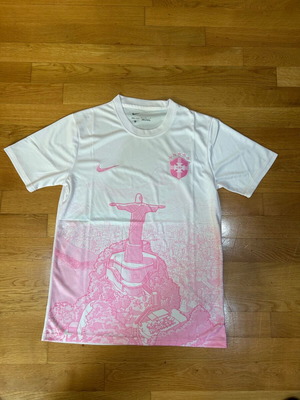 Brazil Pink Football Jersey New Official Replica