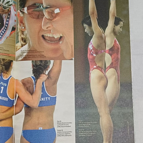 Official Athens 2004 Olympic Games Daily Program 14 Days like new