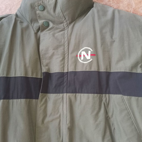 Nautica jacket like new, double face, gray khaki size M