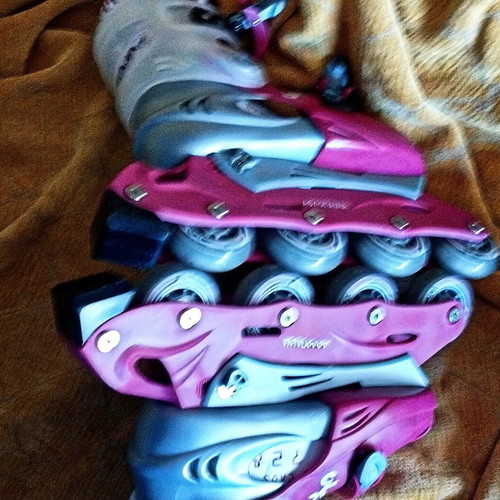 Skates like new, size 34-37, pink, Athlopaidia brand