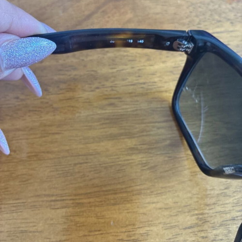 Jil Sander sunglasses, black and blue