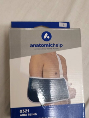 Arm sling adjustable, like new, blue