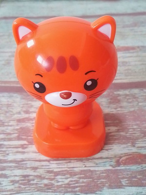 Φιγούρα Γατούλα Orange Cat σαν καινούργιο, ύψος 7 εκ.