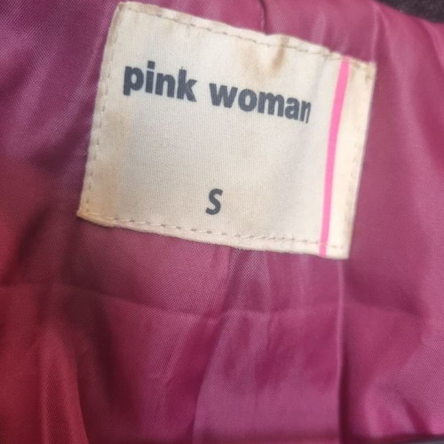 Black coat like new, soft type Pink Woman, size S
