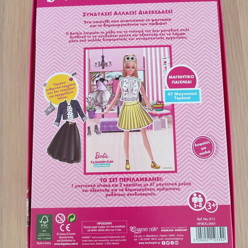 Barbie Fashion Fun magnetic toy like new for kids 3+ years