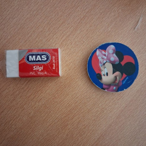 Erasers set like new with The Littlies, Goomby, MAS, and Disney Minnie Mouse