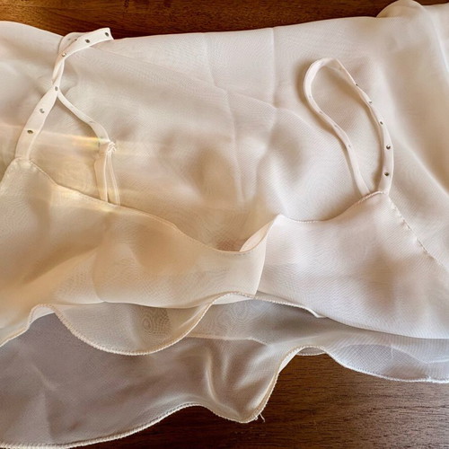 White transparent pajamas size M like new
