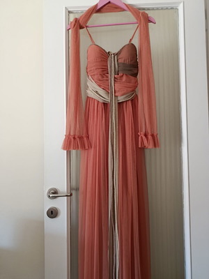 Dress long in earthy colors, like new, size S