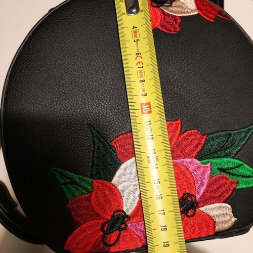 Zara cylindrical bag like new with embroidery