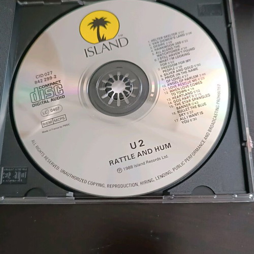 U2 Rattle And Hum CD like new, authentic Island Records edition