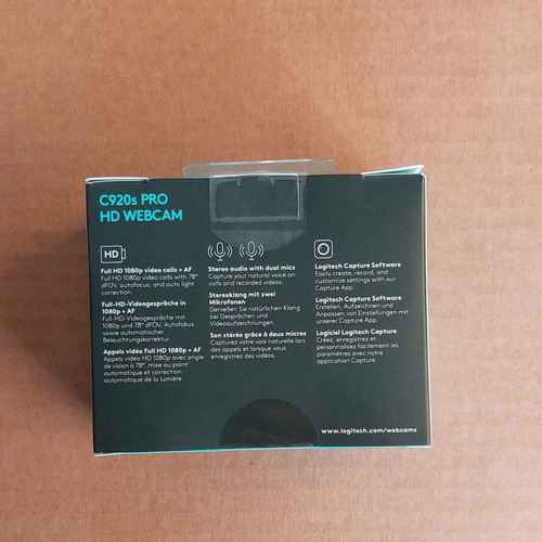 Logitech C920s Pro HD 1080p webcam new with autofocus