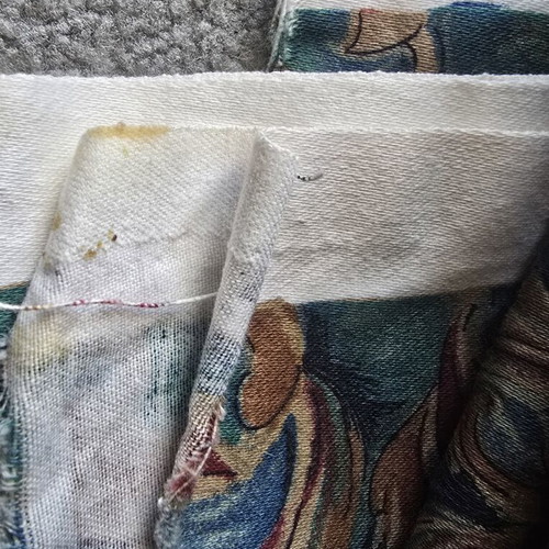 Vintage fabric with classic design used, 6.12m length 1.36m width