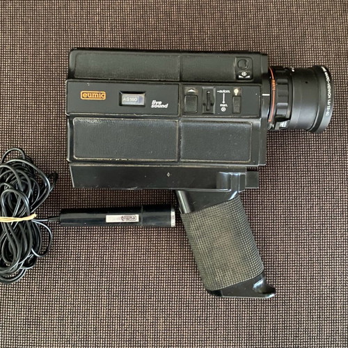 Vintage camera Eumig used with microphone, collector's item