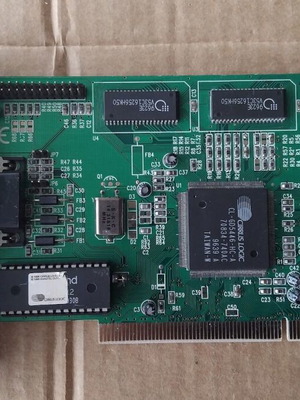 Cirrus Logic CL-5446 2MB PCI video card used
