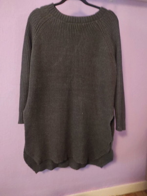 Mango oversized knitted sweater dress like new, gray, size S