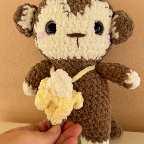 Amigurumi monkey like new, handmade
