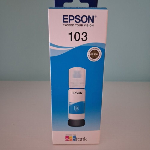Epson Cyan Ink Bottle new in original packaging