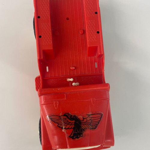 Red Jeep toy collectible Molto used