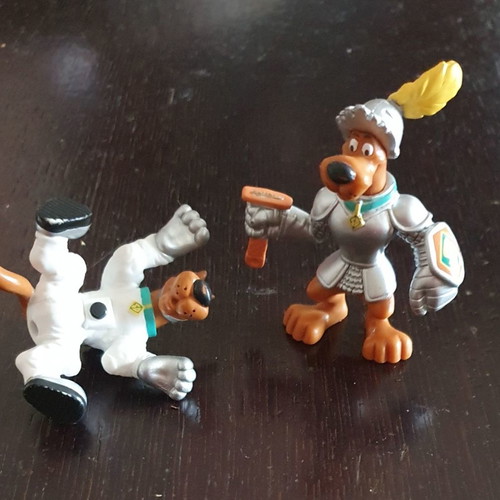 Scooby-Doo figures used, set of 2, 6 centimeters
