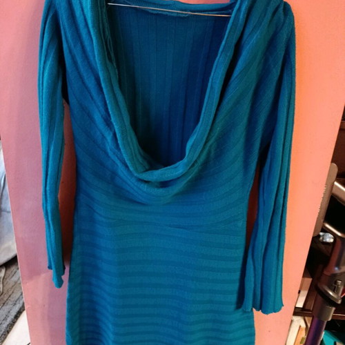 Blue blouse dress like new, size M