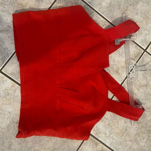 Attrattivo short top made of viscose and linen like new, size M