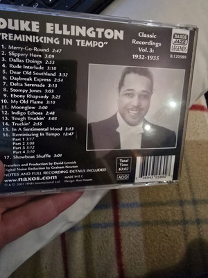 Duke Ellington Reminiscing In Tempo CD like new, jazz