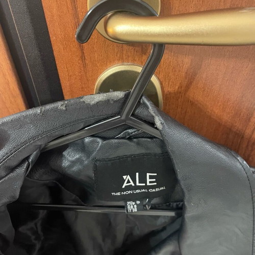 Leather jacket used A.L.E. black, size S