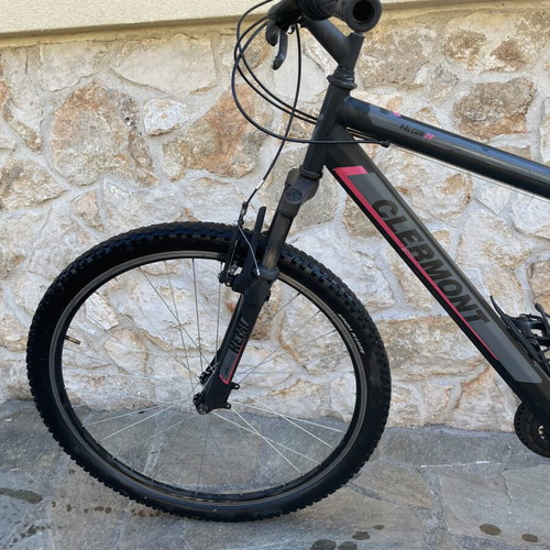 Clermont MTB 29" mountain bike used, black/grey with pink details