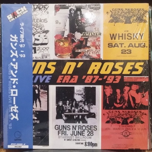Guns N' Roses Live Era '87-'93 3LP triple colored vinyl like new