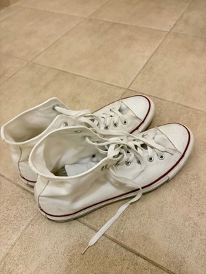 Converse All Star boots size 44.5 like new, white
