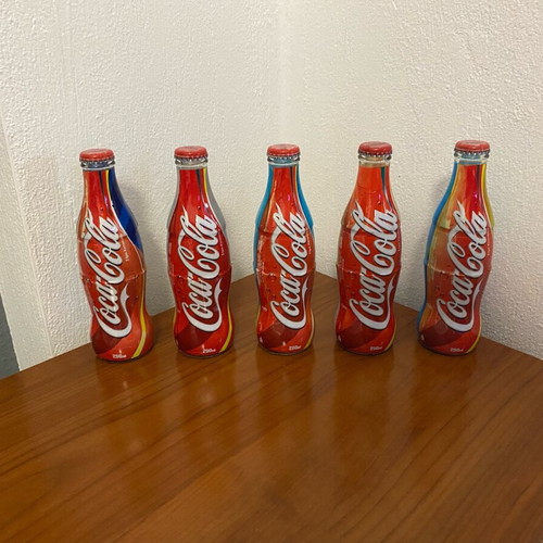 Collectible Coca Cola Olympic Games set of 5 bottles new