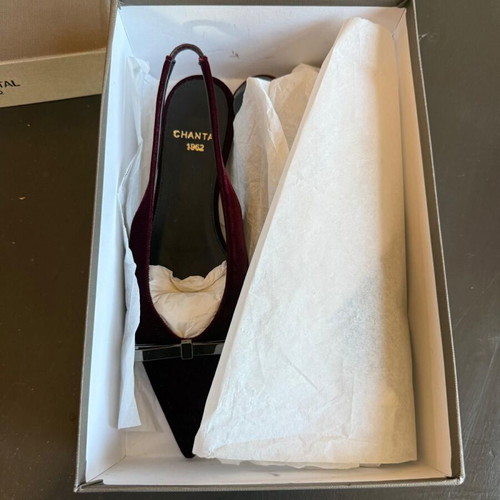 Chantal 1982 shoes size 36 burgundy new