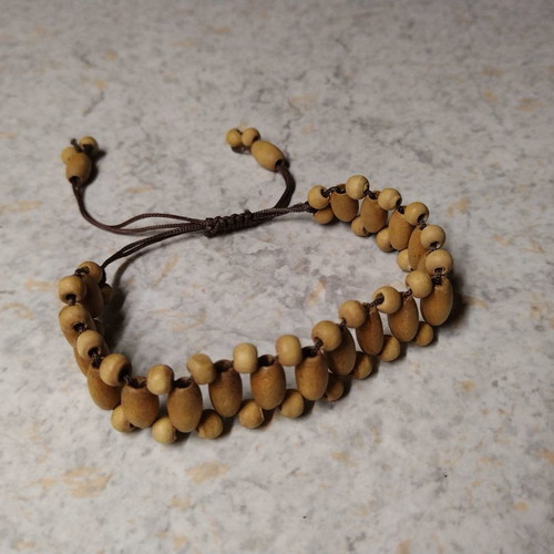 Wooden bracelet purchased from Peru