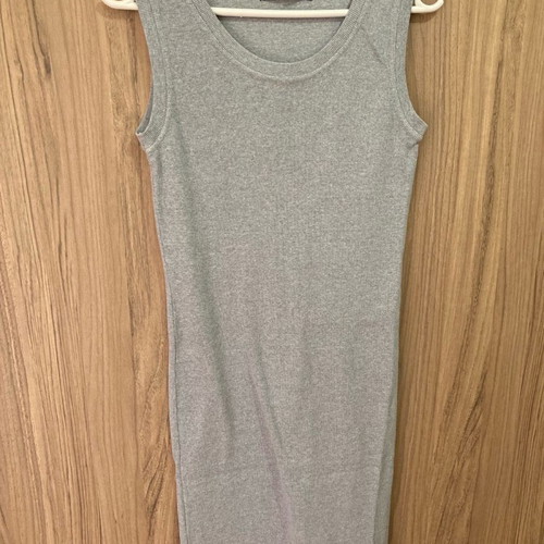 Women's cotton sleeveless mini dress used, gray, size M