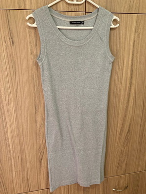 Women's cotton sleeveless mini dress used, gray, size M