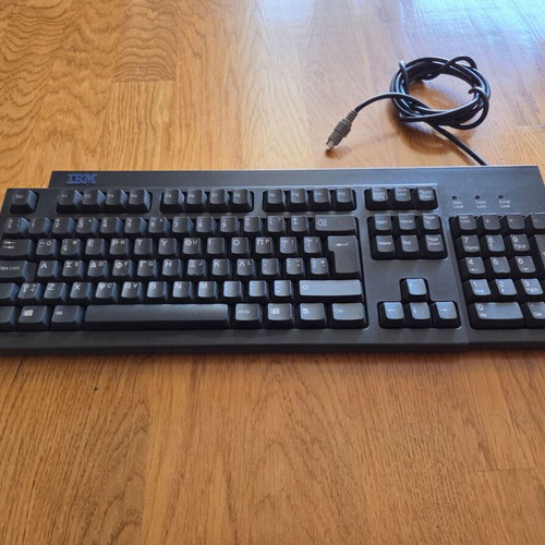 IBM KB-7953 keyboard used, black, vintage 1998