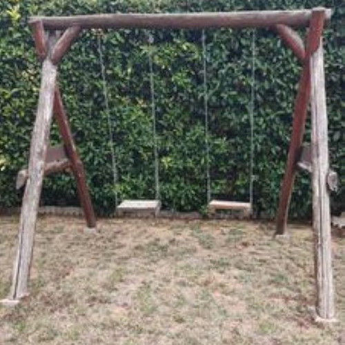 Wooden garden swing like new with 2 seats