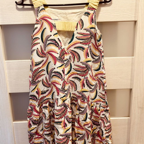 Girls' dress and pants set like new, colorful, sizes 140-158 cm