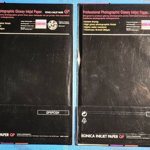 Konica Premium Photo Glossy Heavy Paper 10 Sheets 10x15, 2 Sealed Packs 5+5 new