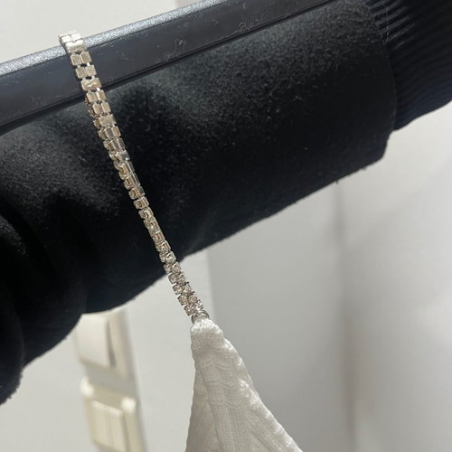 Rib tops new with strass straps, size M