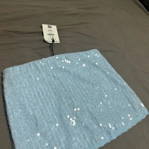 Bershka blue skirt shorts, new, size M