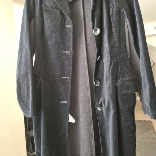 Zic Zac women's coat size M like new, black velvet and cotton