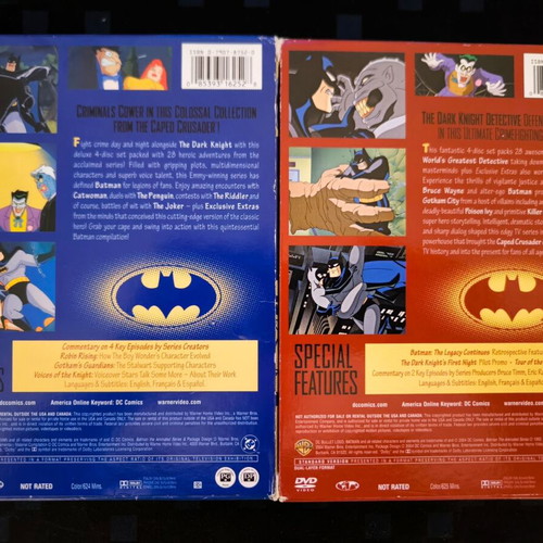 Batman: The Animated Series Volume 1 & 2 DVD collector's boxsets